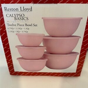 Calypso Basics Pink Twelve Piece Bowl Set